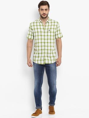 green checkered casual shirt - 15968458 - Standard Image - 4