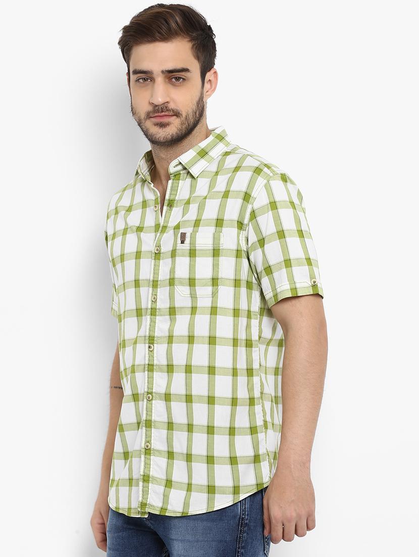 green checkered casual shirt - 15968458 - Zoom Image - 2