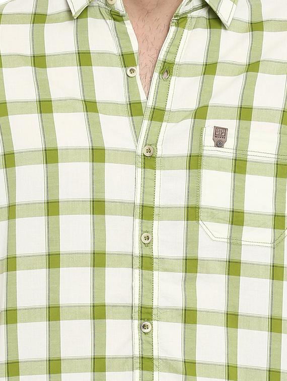 green checkered casual shirt - 15968458 - Zoom Image - 5