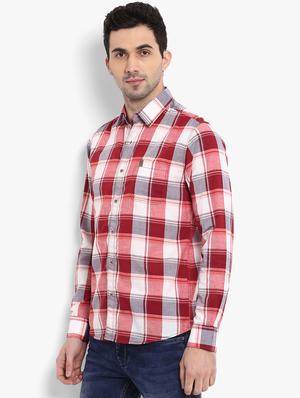 red checkered casual shirt - 15968474 - Standard Image - 2