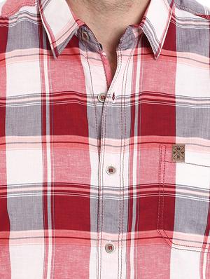 red checkered casual shirt - 15968474 - Standard Image - 5