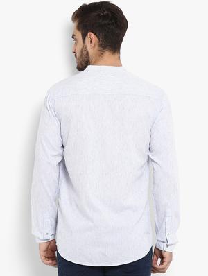 blue striped casual shirt - 15968480 - Standard Image - 3