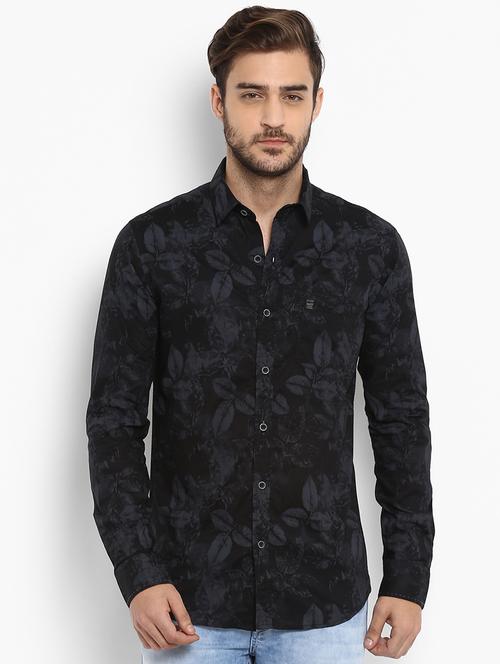 black printed casual shirt - 15968484 - Standard Image - 1