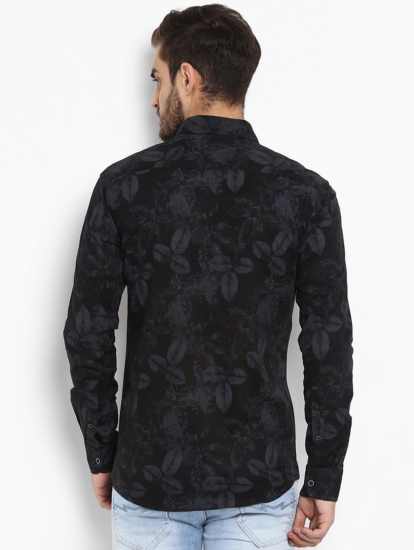black printed casual shirt - 15968484 - Zoom Image - 3