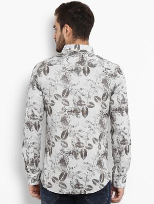 grey printed casual shirt - 15968485 - Standard Image - 3