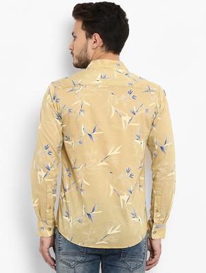 yellow printed casual shirt - 15968517 - Standard Image - 3