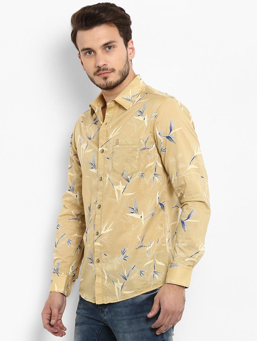 yellow printed casual shirt - 15968517 - Zoom Image - 2