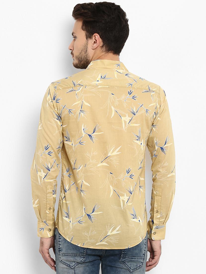 yellow printed casual shirt - 15968517 - Zoom Image - 3