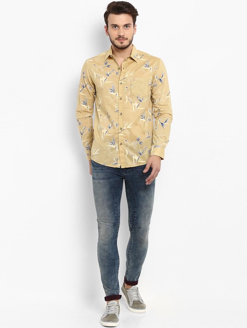 yellow printed casual shirt - 15968517 - Zoom Image - 4