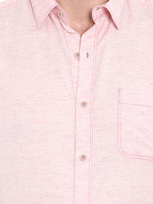 pink solid casual shirt - 15968525 - Standard Image - 5