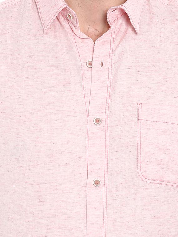 pink solid casual shirt - 15968525 - Zoom Image - 5