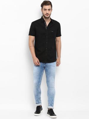 black linen casual shirt - 15968549 - Standard Image - 4