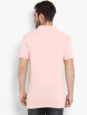 pink solid polo t-shirt - 15968564 - Standard Image - 3