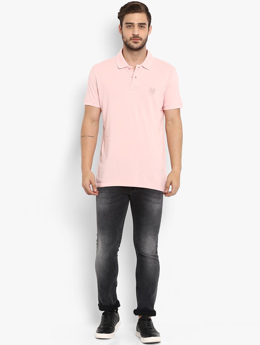 pink solid polo t-shirt - 15968564 - Zoom Image - 4