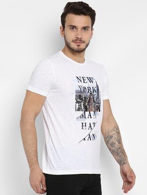 white printed t-shirt - 15968568 - Standard Image - 2