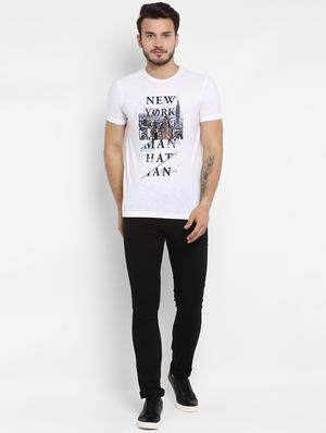 white printed t-shirt - 15968568 - Standard Image - 4