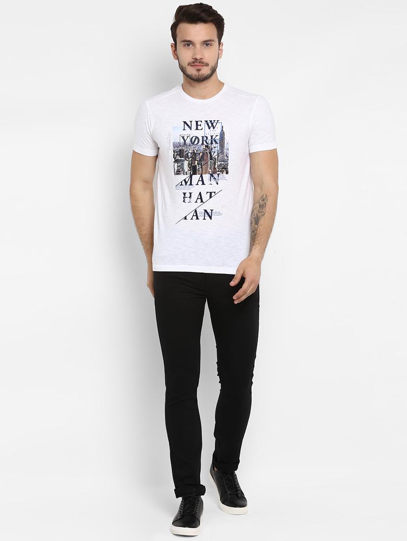 white printed t-shirt - 15968568 - Zoom Image - 4
