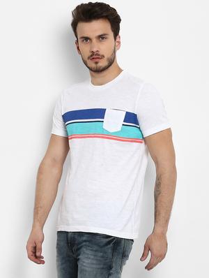 white striped pocket t-shirt - 15968572 - Standard Image - 2