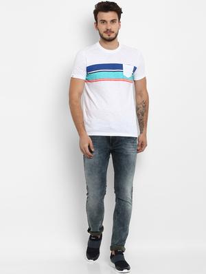 white striped pocket t-shirt - 15968572 - Standard Image - 4