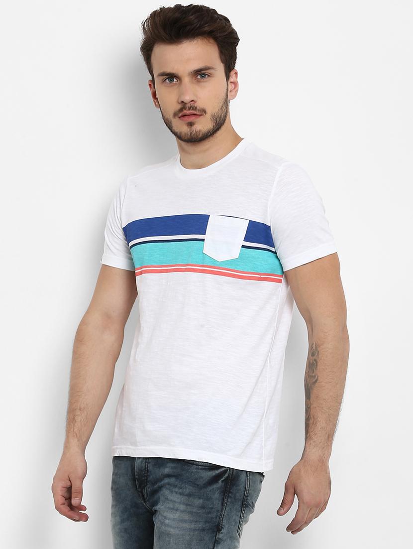 white striped pocket t-shirt - 15968572 - Zoom Image - 2