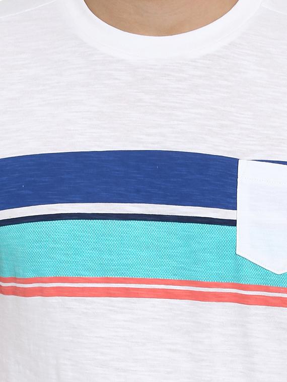 white striped pocket t-shirt - 15968572 - Zoom Image - 5