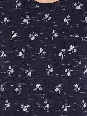 blue floral printed t-shirt - 15968600 - Standard Image - 5