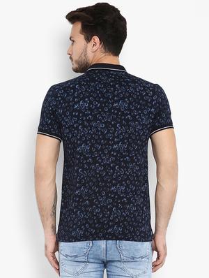 blue floral printed t-shirt - 15968607 - Standard Image - 3