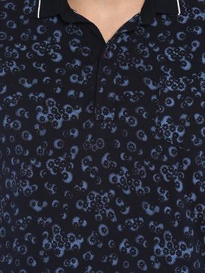 blue floral printed t-shirt - 15968607 - Standard Image - 5