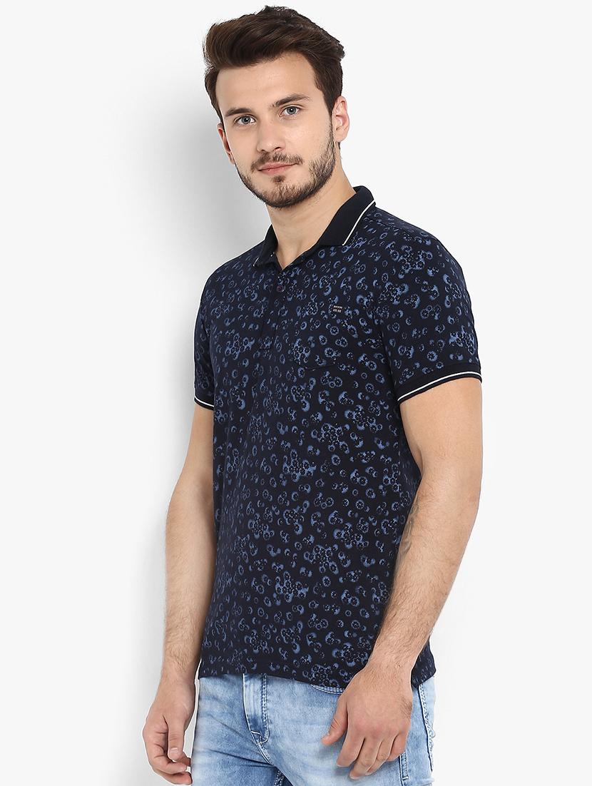 blue floral printed t-shirt - 15968607 - Zoom Image - 2