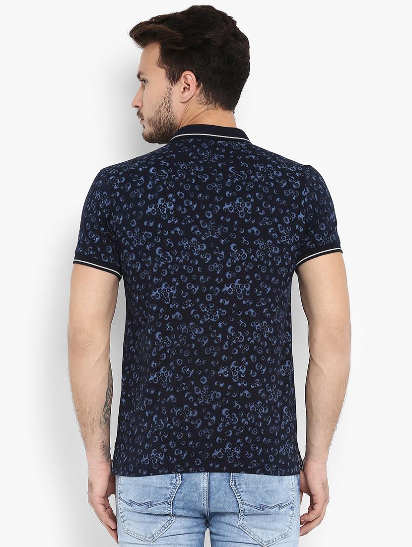 blue floral printed t-shirt - 15968607 - Zoom Image - 3