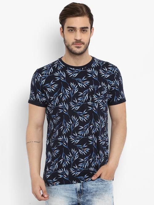 blue printed t-shirt - 15968620 - Standard Image - 1