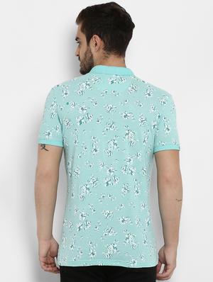 green floral printed t-shirt - 15968621 - Standard Image - 3
