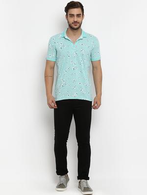 green floral printed t-shirt - 15968621 - Standard Image - 4