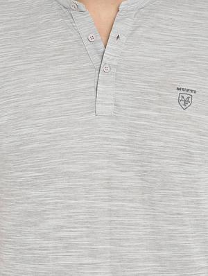 grey cotton collared t-shirt - 15968623 - Standard Image - 5