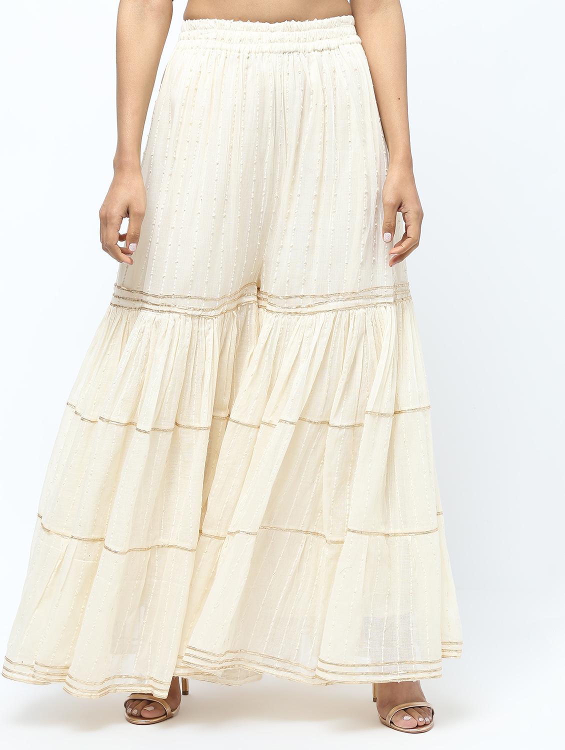 gota patti silk blend sharara - 15969131 - Zoom Image - 2
