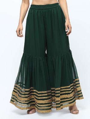 gota patti silk blend sharara - 15969132 - Standard Image - 2