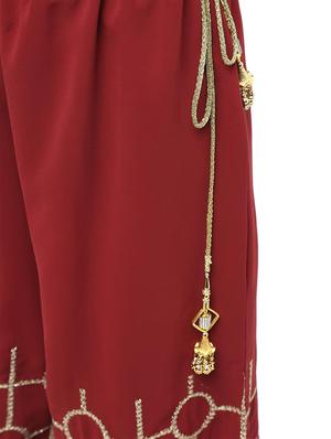 embroidered straight palazzo - 15969134 - Standard Image - 5