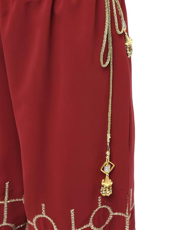 embroidered straight palazzo - 15969134 - Zoom Image - 5
