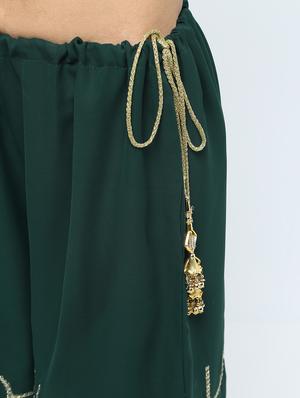 embroidered silk blend palazzo - 15969143 - Standard Image - 5