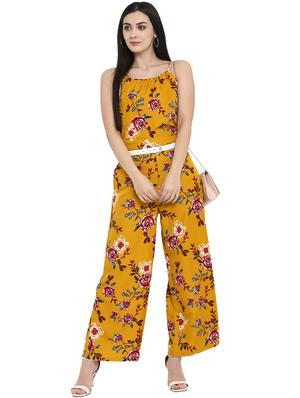 floral full leg jumpsuit - 15969147 - Standard Image - 4