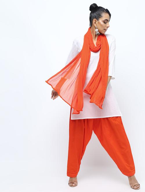 solid salwar with dupatta set - 15969151 - Standard Image - 1