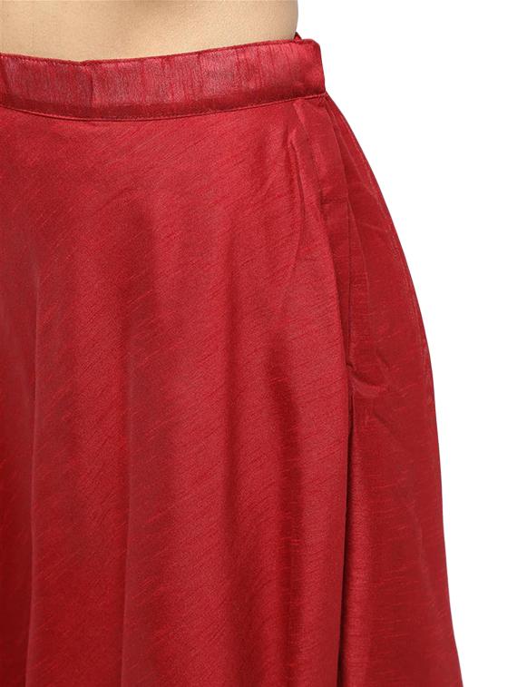 a-line solid skirt - 15969155 - Zoom Image - 3