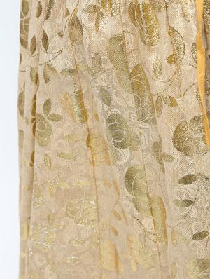 gold self-design brocade flared skirt - 15969156 - Standard Image - 6