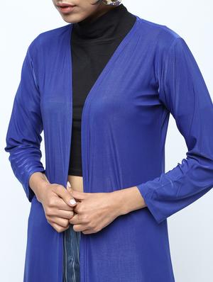 long sleeved solid shrug - 15969162 - Standard Image - 5