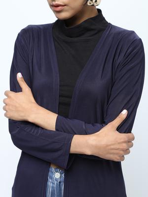 long sleeved solid shrug - 15969164 - Standard Image - 5