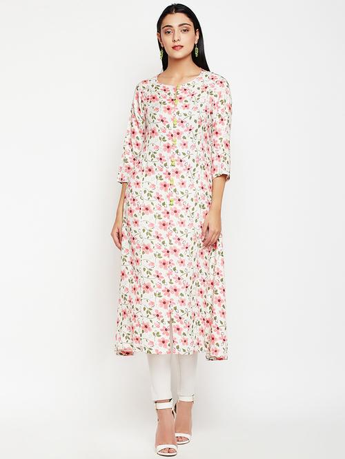 floral a-line kurta - 15969170 - Standard Image - 1