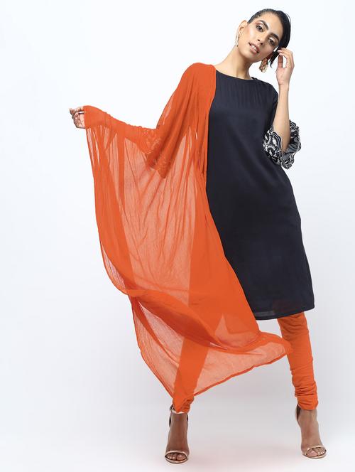 solid churidaar with dupatta set - 15969315 - Standard Image - 1