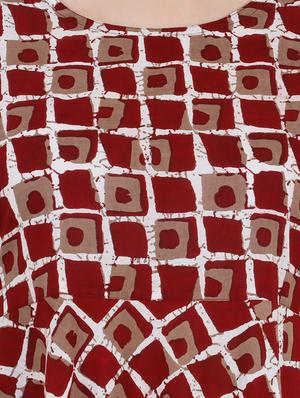 printed flared kurta - 15969440 - Standard Image - 4