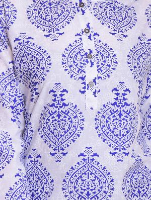 printed straight kurta - 15969448 - Standard Image - 4