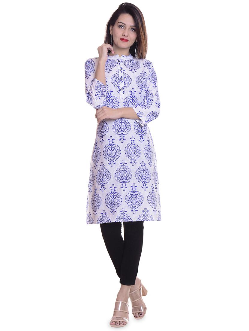 printed straight kurta - 15969448 - Zoom Image - 1